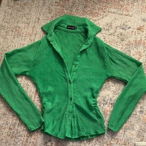 Pretty Little Thing scrunched side blouse
